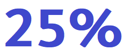 25%